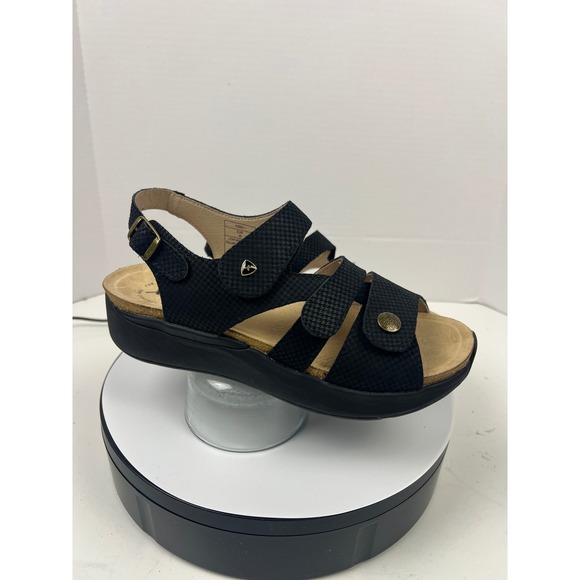 Xelero Women's Black Leather Comfort Walking Arch Support Sandals 12.5-13 (43) - Picture 12 of 17